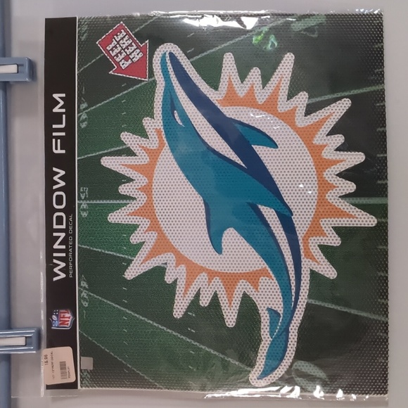 NEW Miami Dolphins Window Film Decal - Picture 1 of 3